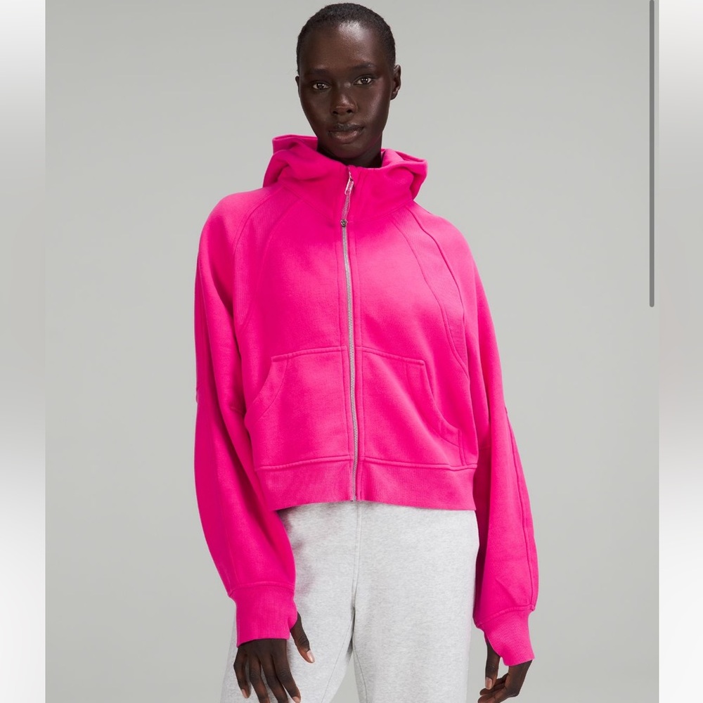 Lululemon Sonic Pink Oversized Scuba Full Zip NWT